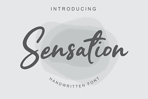 Sensation - Handwritten font