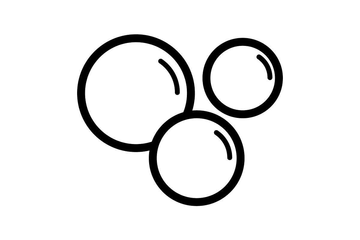 Bubble icon, an Outline Icon by Sumberpangan (Photo 5 of 5)