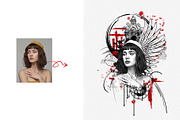 Artistic Watercolor Tattoo Art, an Action Add-On by MRI STUDIO (Thumbnail 14 of 28)