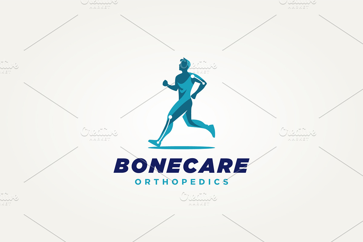 bone care orthopedic icon logo, a Branding & Logo Template by Blazybone