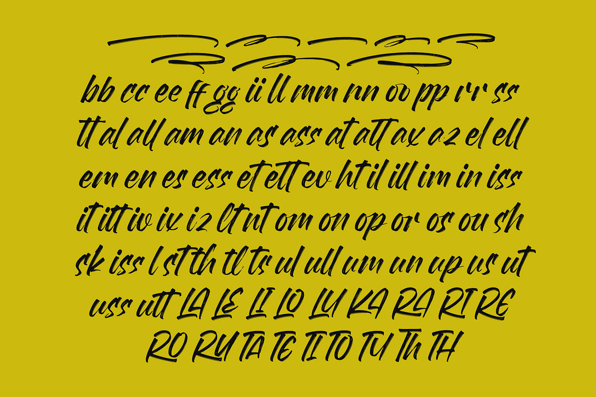 Flackin Bruska Modern Brush Font, a Script Font by Letterena Studios Script (Photo 14 of 15)