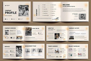 Professional Company Profile, a Brochure Template by MightyDesign