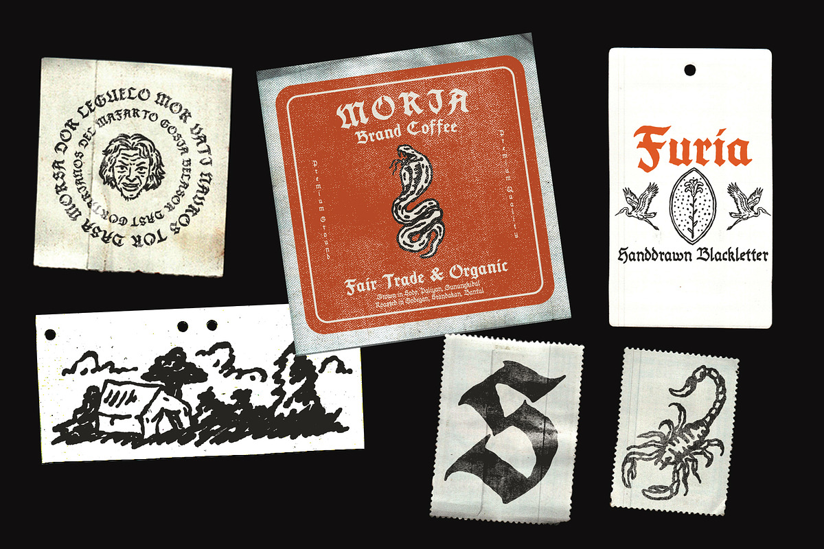 FURIA Handrawn Blackletter, a Blackletter Font by AROKA (Photo 6 of 11)