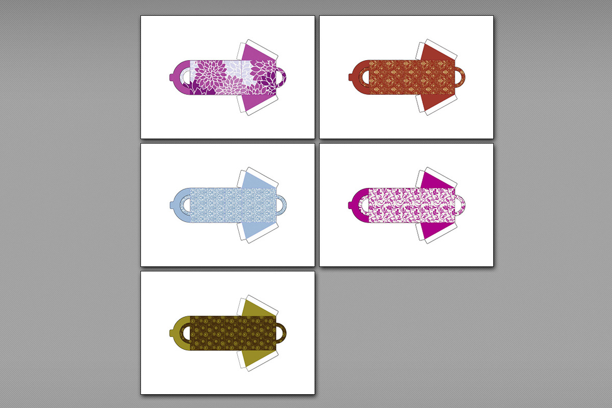 5 Ornamental Gift Sachets - PDF Prin, a Print Template by Kseniya-Omega (Photo 6 of 6)