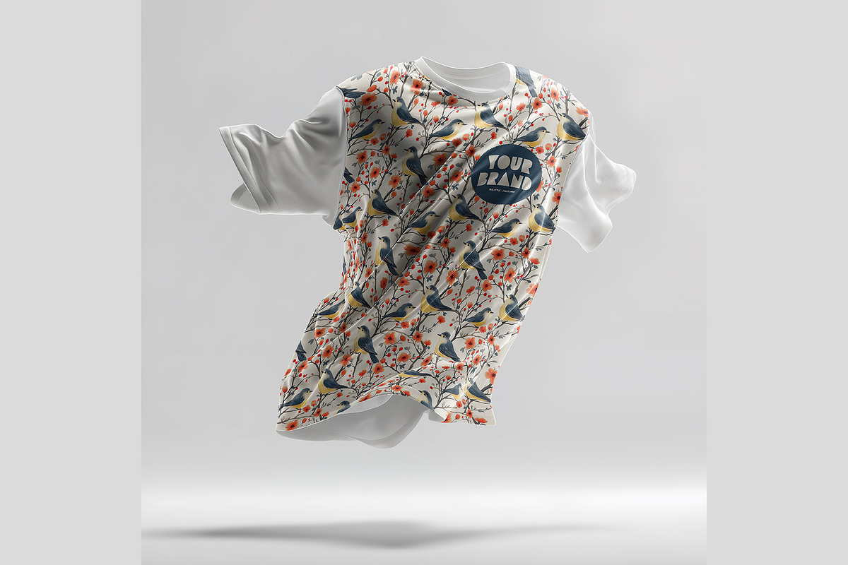 Flying Dynamic T-Shirt Mockup PSD, a Shirt Mockup by LESZ Design (Photo 4 of 6)