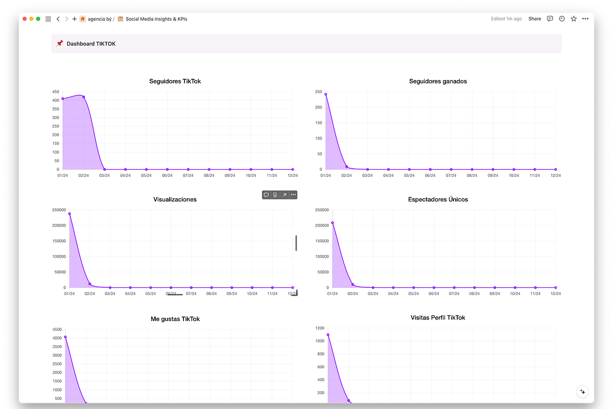 Social Media Insights & KPIs Notion, a Templates & Theme by JoanManso (Photo 4 of 6)