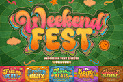 Retro Groovy Text Effects, a Layer Style Add-On by Andrew Skoch Design (Thumbnail 1 of 9)