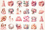 Blush Pink Mother's Day Clipart, an Illustration by DreamCafeArt (Thumbnail 2 of 6)