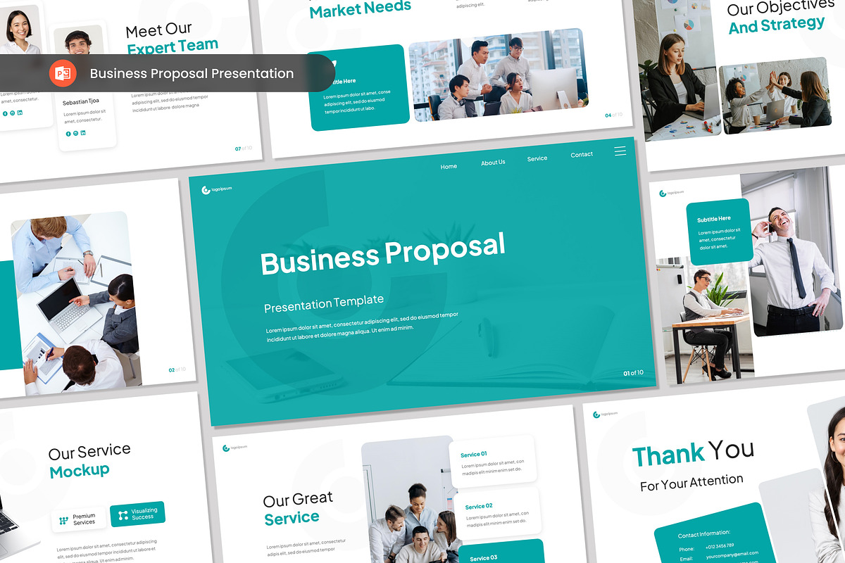 Business Proposal PPT, a Presentation Template by Antstheme (Photo 1 of 2)