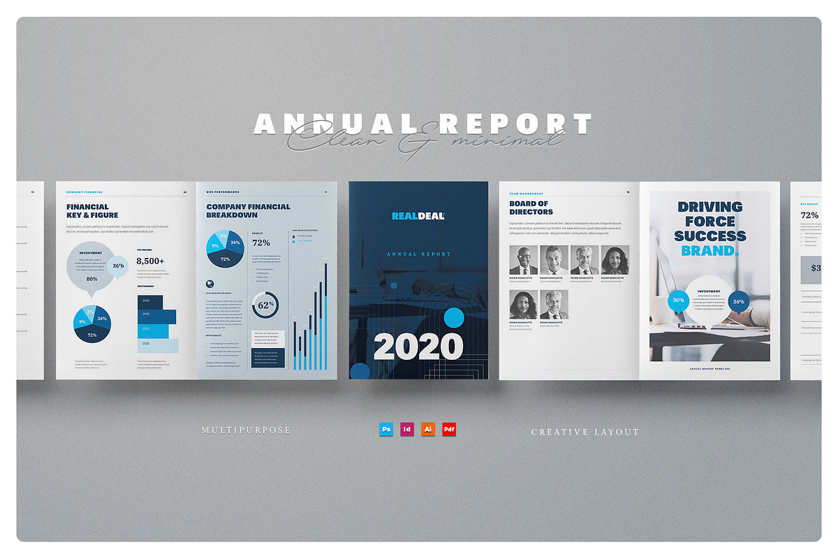 Annual Report, a Brochure Template by Proonty (Photo 1 of 2)