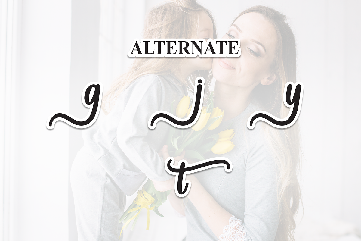 Motherday | Script Font, a Handwritten Font by Scratchones (Photo 8 of 9)