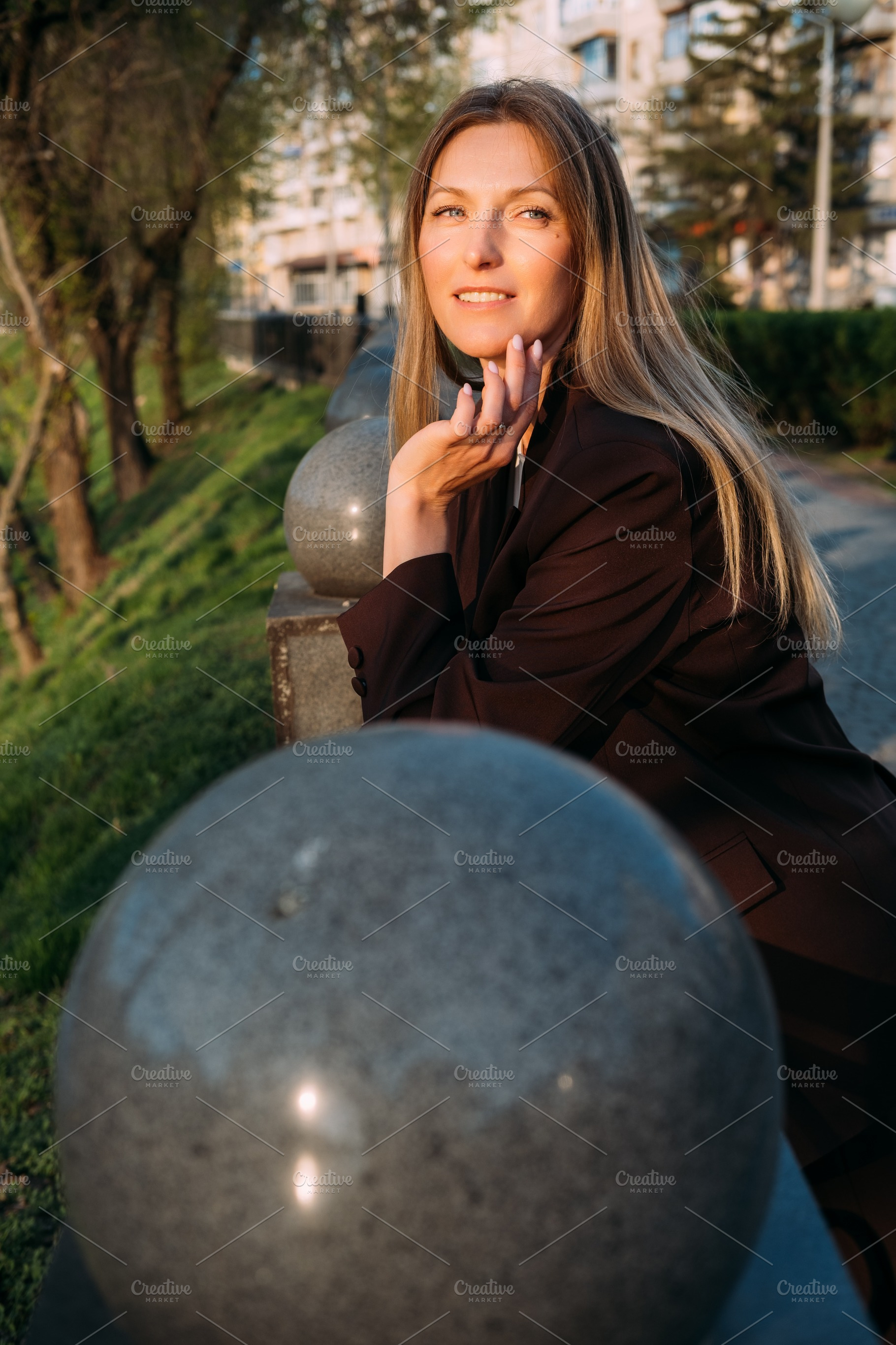 Woman portrait outdoor leisure sunny day park, a Person Photo by Photo Drive Studio