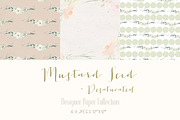 Papers - Mustard Seed Desaturated, a Pattern Graphic by Create The Cut (Thumbnail 2 of 4)