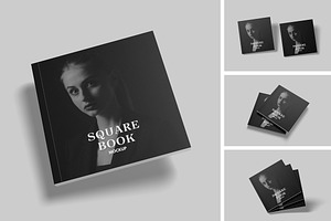 Square Book Mockup, a Mockup by DxSLEX