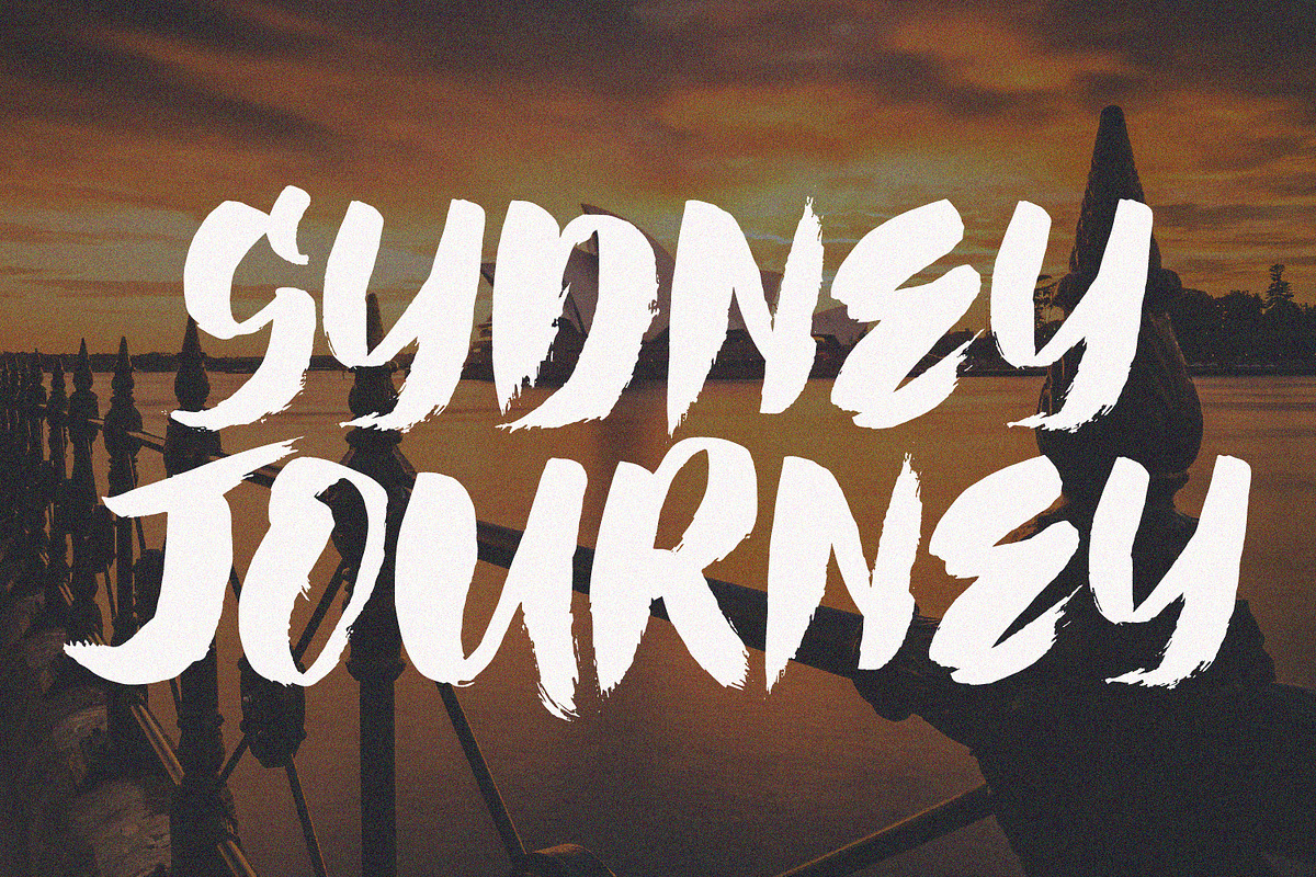 Hai Brush Font preview 4