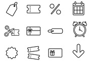 Black Friday Discount Icons SVG, a Solid Icon by Ghagra (Thumbnail 2 of 3)