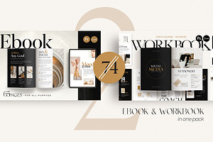 2in1 Bundle EBook Workbook CANVA