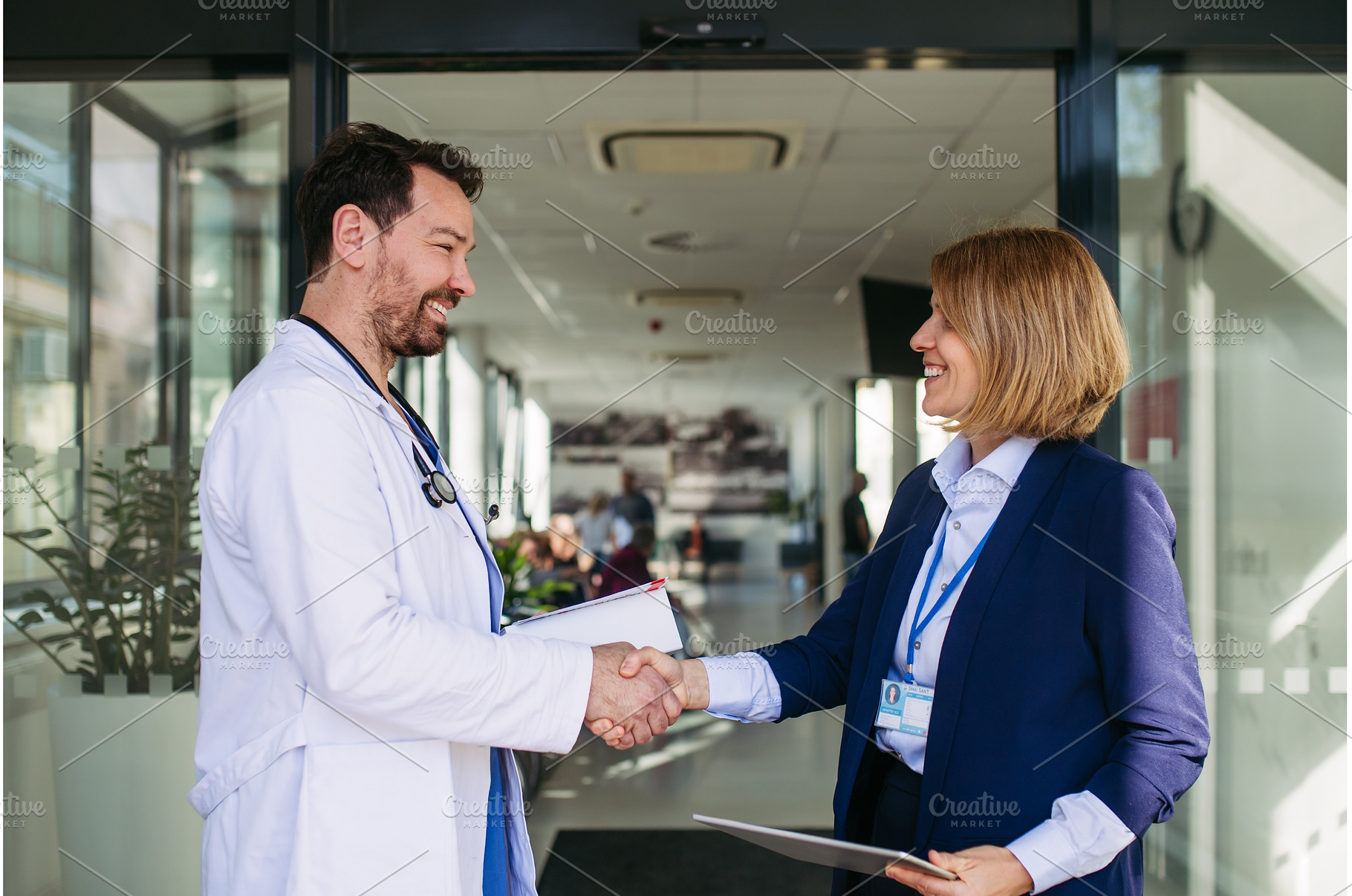 Confident female medical sales, a Business Photo by HalfPoint