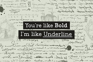 Untold History - Typewriter Font