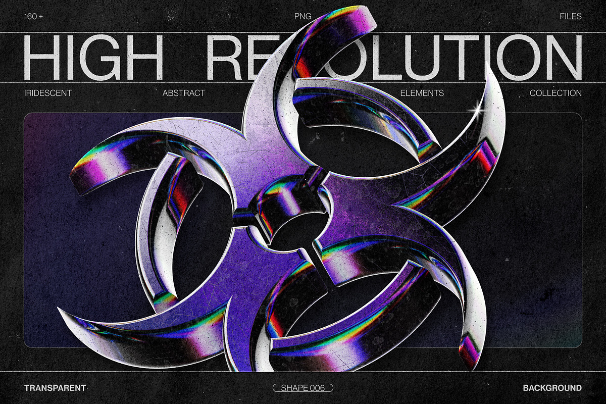 Chromatic Glass 3D Shapes Pack, an Object Graphic by Samolevsky (Photo 4 of 30)