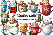 Christmas Coffee Sublimation Clipart, an Illustration by Daily.Designs (Thumbnail 1 of 5)