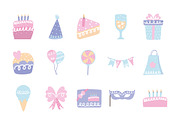Birthday Party Icon Set, a Templates & Theme by studiogstock (Thumbnail 2 of 2)