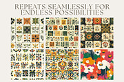 12 Silk Road Mosaic Seamless Pattern, a Pattern Graphic by Inknfolly (Thumbnail 2 of 7)
