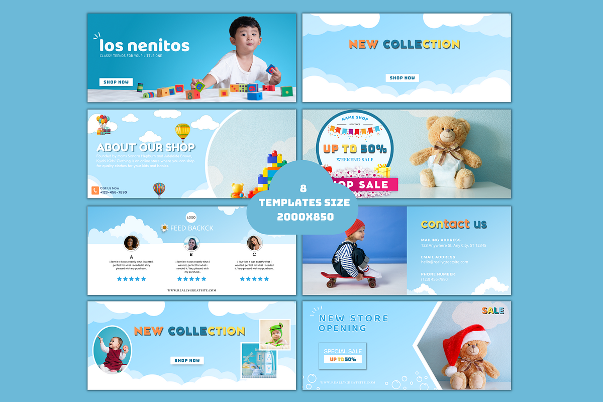 Shopify Store Banner Template Kids, an UI Kit Template by Meoww_Design (Photo 2 of 7)