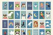 Boys Nursery Room Print Bundle, a Background Graphic by Artemsky (Thumbnail 5 of 22)