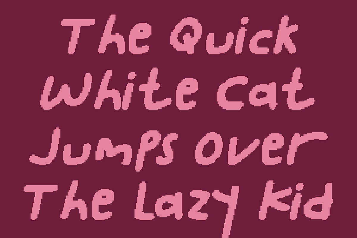 CS Benedict Pixel, a Handwritten Font by Craft Supply Co. (Photo 5 of 8)