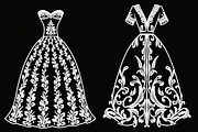 Fashion Dress Silhouette Bundle, an Illustration by BIPLOB EXPERT (Thumbnail 3 of 21)
