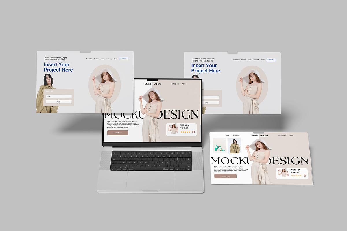 Laptop Screen Presentation Mockup, a Device Mockup by lamorastudio (Photo 10 of 11)