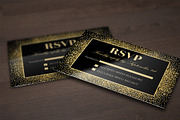 Gold glitter wedding invitation, an Invitation Template by annago (Thumbnail 3 of 3)