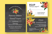 Floral Chalkboard Wedding Suite, an Invitation Template by Inkpower (Thumbnail 2 of 2)