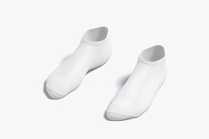 White Low-cut Socks 3D Model