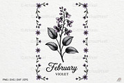 Birth Month Flowers SVG PNG Bundle, an Illustration by Actual Pixel (Thumbnail 5 of 24)