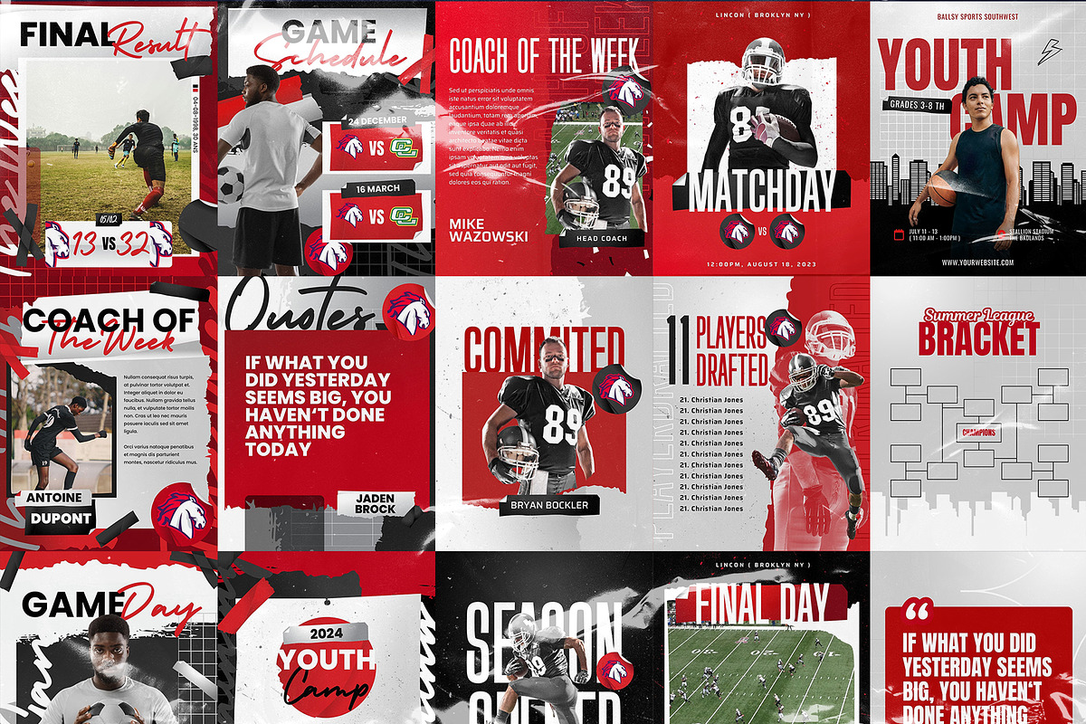 74 Sports Canva Social Media, a Social Media Template by Creathift (Photo 6 of 8)