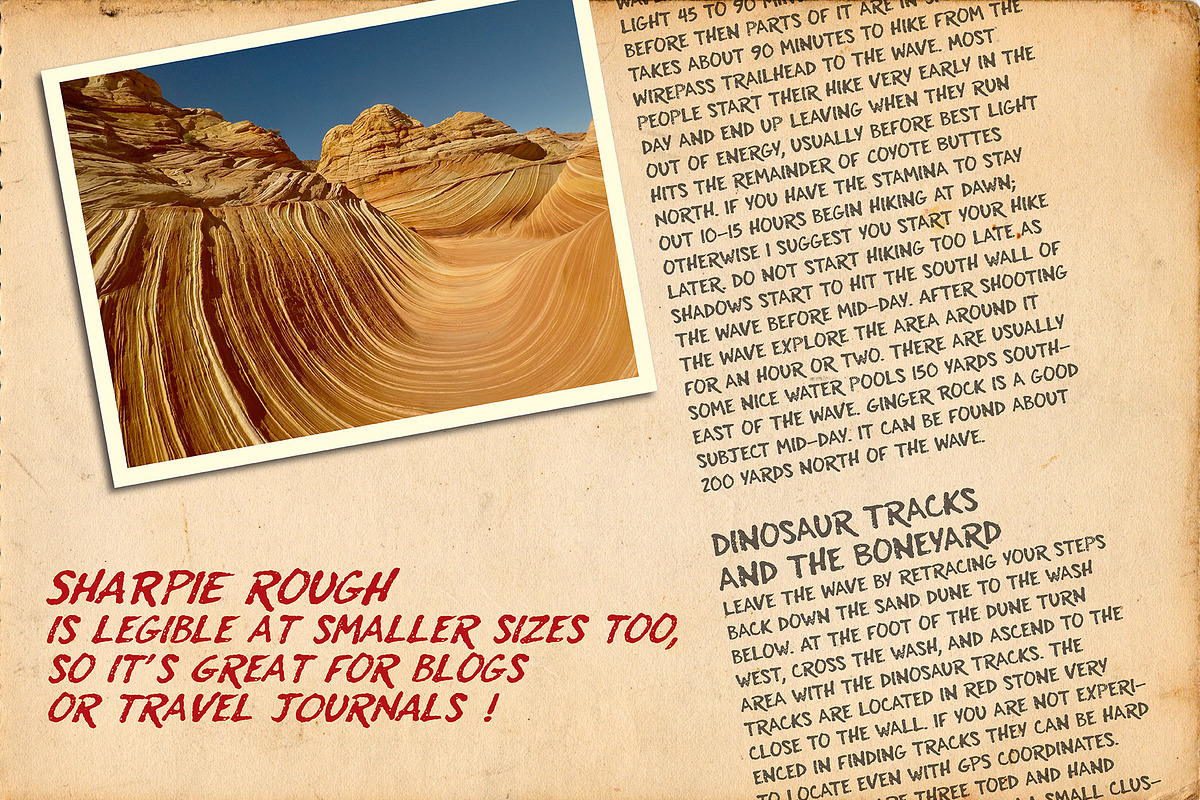 Sharpie Rough typeface, a Font by Graphic Bandits (Photo 5 of 5)
