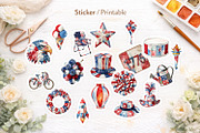Patriotic Patchwork Sublimation, a Seasonal Illustration by Artnoy (Thumbnail 7 of 18)