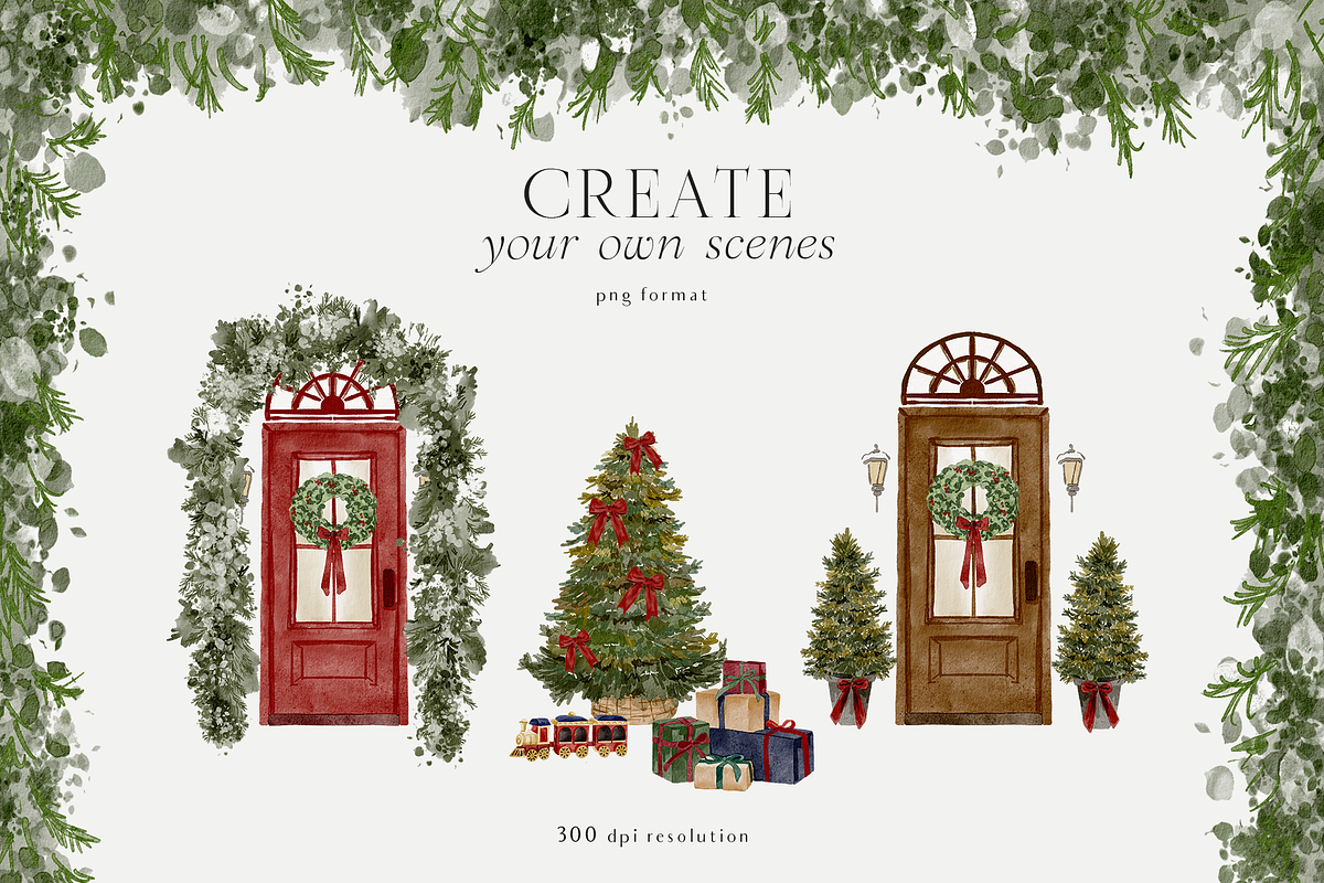 Christmas holiday graphics bows, an Object Graphic by Grace Noboa Illustrations (Photo 9 of 15)