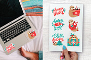 Sloth illustration. Christmas animal, an Animal Illustration by Lettering_Logo (Thumbnail 3 of 7)