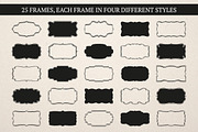 Label & Frame Shapes - Ai, EPS & PNG, an Object Graphic by Studio W&W (Thumbnail 1 of 4)