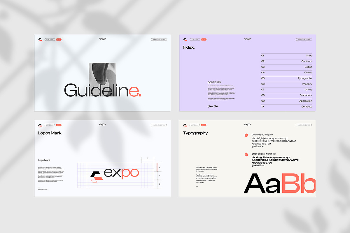 Expo | Brand Guidelines, a Presentation Template by creathrivestudio (Photo 4 of 13)