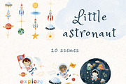 Baby astronaut watercolour clipart, an Illustration by heyiamalice (Thumbnail 4 of 12)