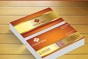 Golden Business Card