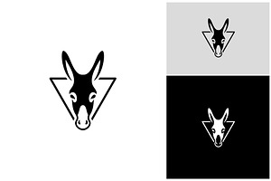 Donkey Mule Head Illustration Logo, a Branding & Logo Template by ika trisiana