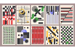 Abstract geometric posters, an Illustration by winwin.art