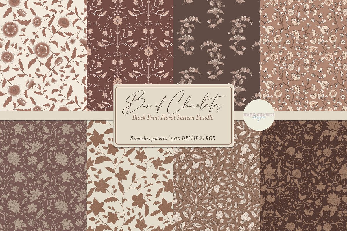 Box of Chocolates Pattern Bundle, a Pattern Graphic by Mieken Petra Designs (Photo 1 of 5)