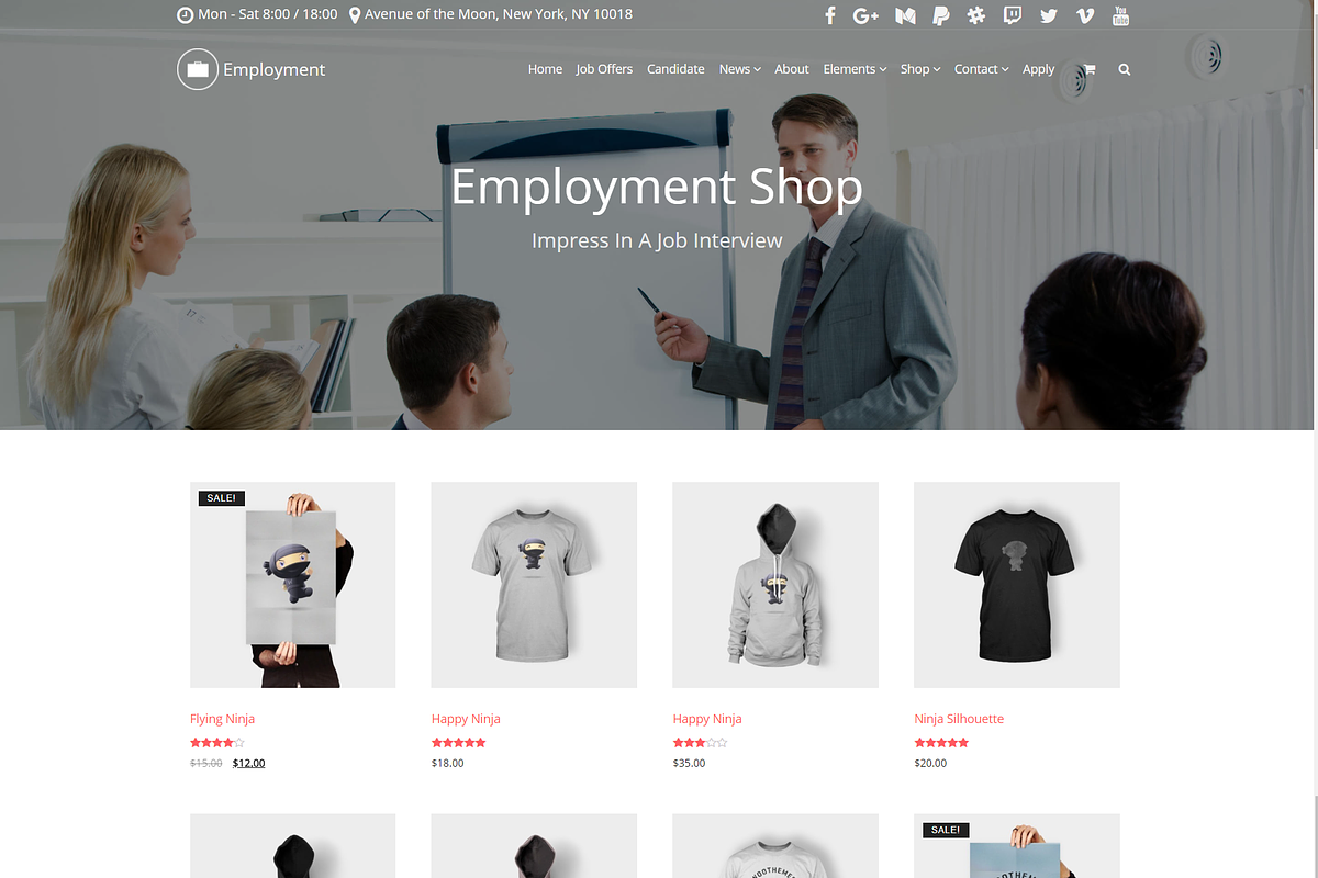 Employment WordPress Theme, a WordPress Template by Visualmodo (Photo 23 of 24)