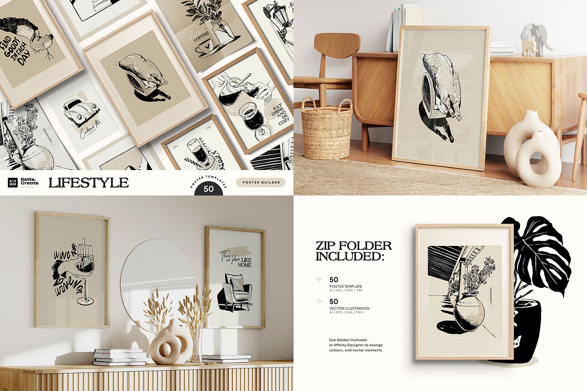 Mega Poster Bundle | 52 in 1, an Object Graphic by KetteCreate (Photo 17 of 53)